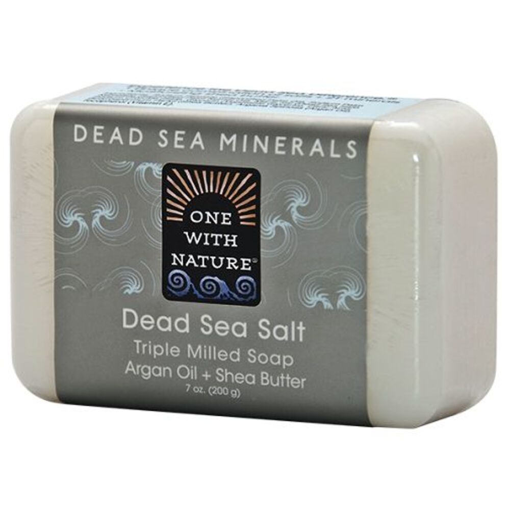 One With Nature Dead Sea Minerals Triple Milled Bar Soap Dead Sea Salt